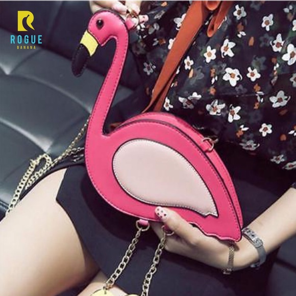 🆕🌸Hot Pink Flamingo Crossbody Clutch Purse!🌸🆕 - Picture 7 of 8